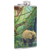 Flasques Animals living together throw pillow (Droite)