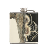 Flasques Animaux agressés peints sur Arrière - plan de crèm (Dos)