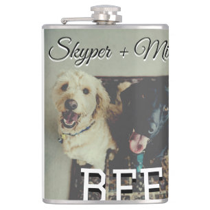 Flasques Animaux de compagnie amis besties ajouter nom anim