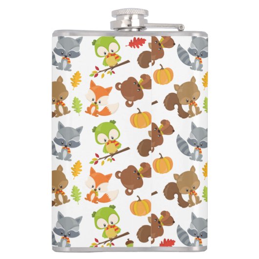 Flasques Animaux de forêt, Animaux de forêt, Animaux d'auto (Dos)