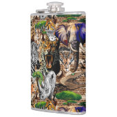 Flasques Animaux sauvages de la Savane africaine (Gauche)