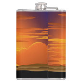 Flasques Animaux sauvages sur le coucher de soleil de la sa (Dos)