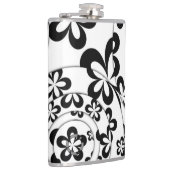 Flasques Anneaux et fleurs noirs et blancs (Droite)