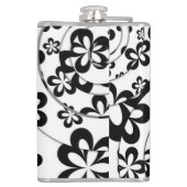 Flasques Anneaux et fleurs noirs et blancs (Dos)