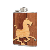 Flasques Année de la fiole à cheval en bois (Gauche)