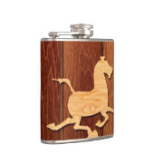 Flasques Année de la fiole à cheval en bois (Droite)