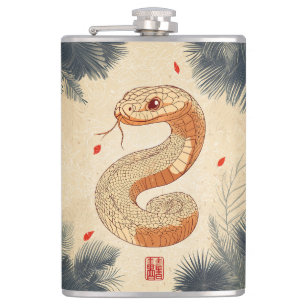 Flasques Année du serpent Majestic Cobra Double Bonheur