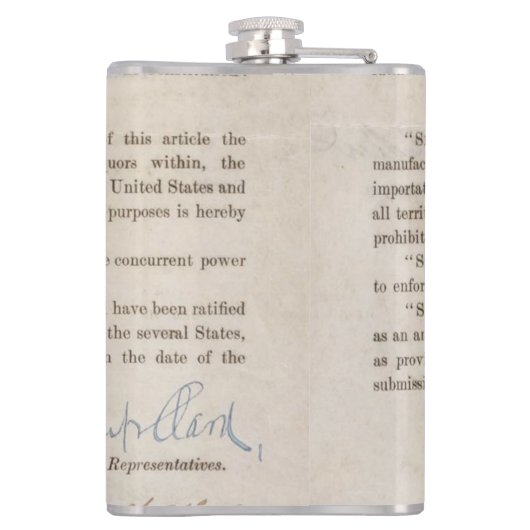 Flasques Années folles Interdiction de discours (Dos)