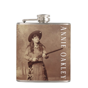 Flasques Annie Oakley Sharpshooter Fiole enveloppée de viny