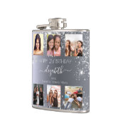 Flasques Anniversaire argent parties scintillant photo coll (Gauche)