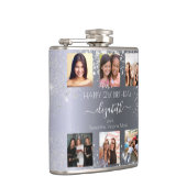 Flasques Anniversaire argent parties scintillant photo coll (Droite)