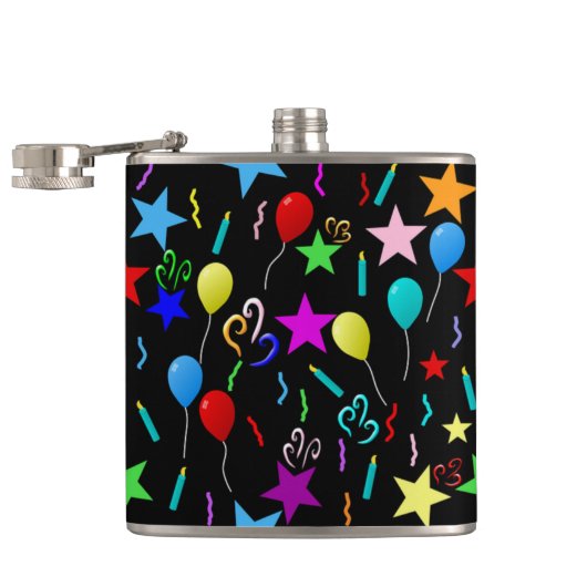 Flasques Anniversaire coloré (Ouvert)