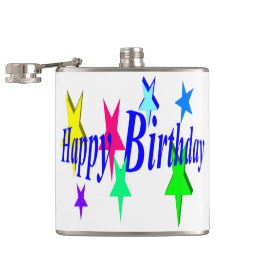 Flasques Anniversaire coloré (Ouvert)