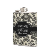 Flasques Anniversaire du Mariage Goth Black Lace et Parchem (Gauche)