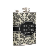 Flasques Anniversaire du Mariage Goth Black Lace et Parchem (Droite)