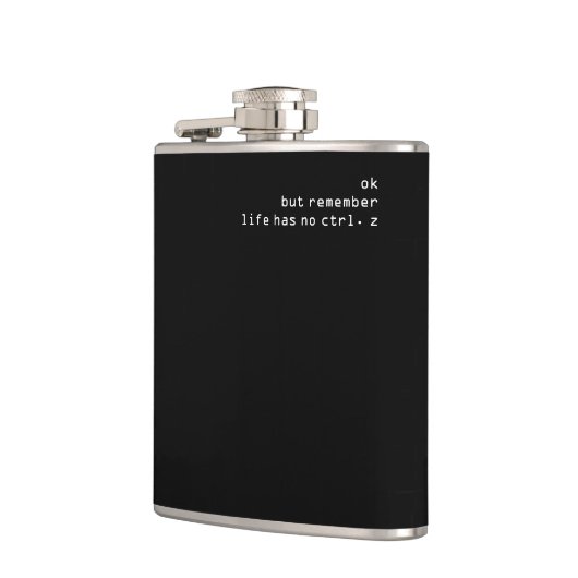 Flasques annuler ctrl+z noir simple (Gauche)