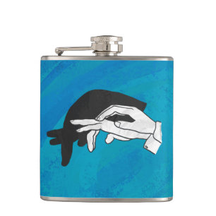 Flasques Anteille Ombre Sur Bleu