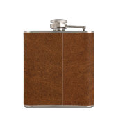 Flasques Antique Faux Cuir & Or Monogramme (Dos)