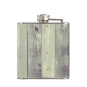 Flasques Antler de cerf rustique avec Monogram Pale Barn Wo (Dos)