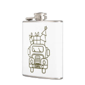 Flasques Aperçu camion de Noël Père Noël voiture vue avant (Gauche)
