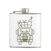 Flasques Aperçu camion de Noël Père Noël voiture vue avant (Devant)