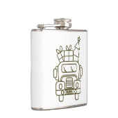 Flasques Aperçu camion de Noël Père Noël voiture vue avant (Droite)