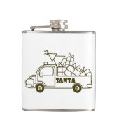 Flasques Aperçu camion de Noël Père Noël vue côté voiture (Devant)