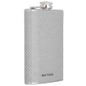 Flasques Apparence métal argent gratté (Droite)