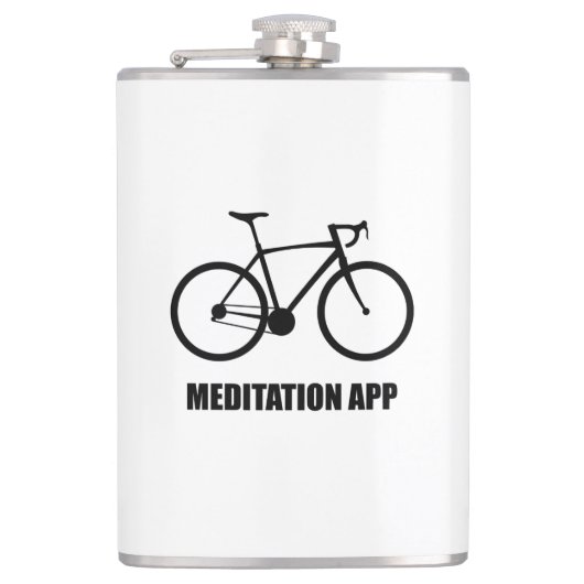 Flasques Application de méditation de vélo (Devant)