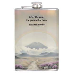 Flasques Après la pluie (aquarelle japonaise paysage art)