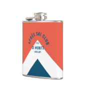 Flasques Après Ski Club Vintage Red Navy Voyage (Gauche)