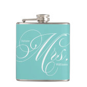 Flasques Aqua Elegant Script Future Mme. (Devant)