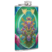 Flasques Aqua Floral Jardin sous-marin Abstrait (Droite)