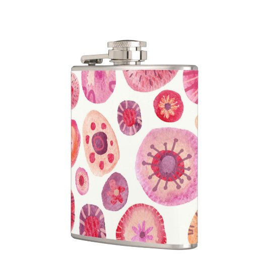 Flasques Aquarelle Abstraite (Gauche)