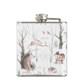 Flasques Aquarelle Animaux forestiers (Dos)