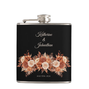 Flasques Aquarelle Autumn Elégance Vinyl Wrapped Flask