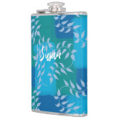 Flasques Aquarelle bleu vert ivoire (Gauche)