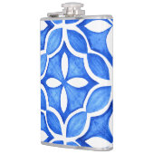 Flasques Aquarelle bleue Toscane italienne Carrelage (Gauche)