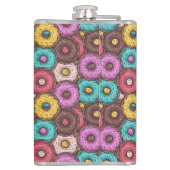 Flasques Aquarelle colorée beignets avec Motif d'arrosage (Dos)