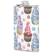 Flasques Aquarelle cupcakes colorés (Gauche)
