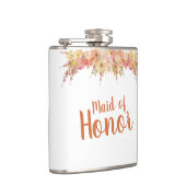 Flasques Aquarelle d'automne Floral Maid of Honor (Droite)
