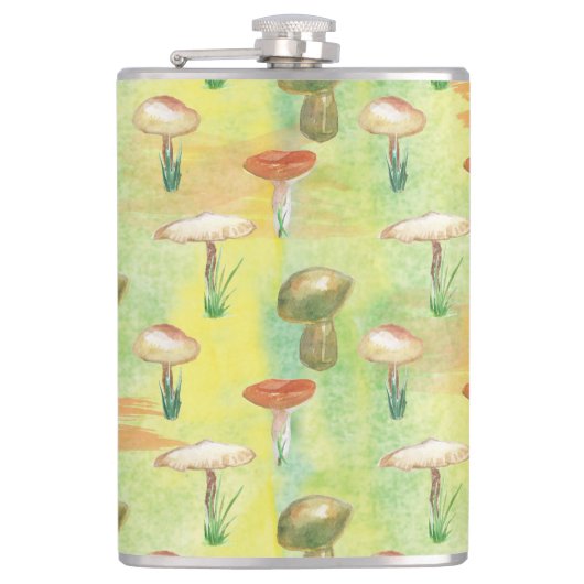 Flasques Aquarelle de champignons (Devant)
