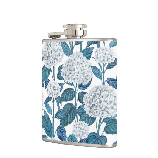 Flasques Aquarelle d'hydrangée blanche (Gauche)