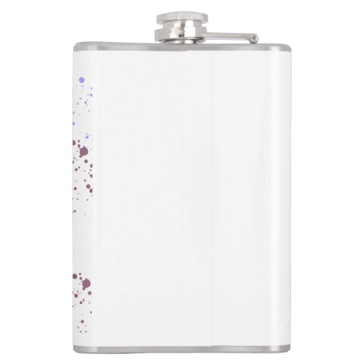 Flasques Aquarelle drôle caméléon (Dos)