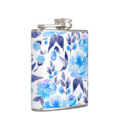 Flasques Aquarelle fleurs bleues 2 (Droite)