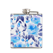 Flasques Aquarelle fleurs bleues 2 (Dos)