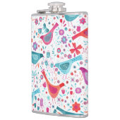 Flasques Aquarelle florale des oiseaux (Gauche)