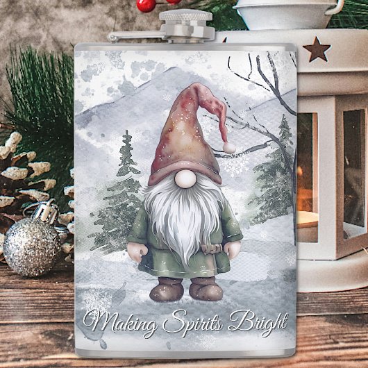 Flasques Aquarelle Gnome