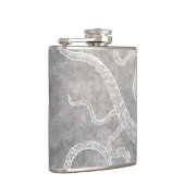 Flasques Aquarelle gris d'octopus Vintage (Droite)