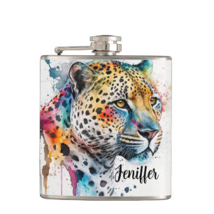 Flasques Aquarelle Jaguar